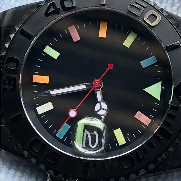 EUC 40mm Parnis Automatic PVD S/S Case Colorful Dial - Picture 7 of 7